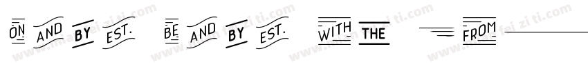 Seta Reta NF WO1 Reg字体转换